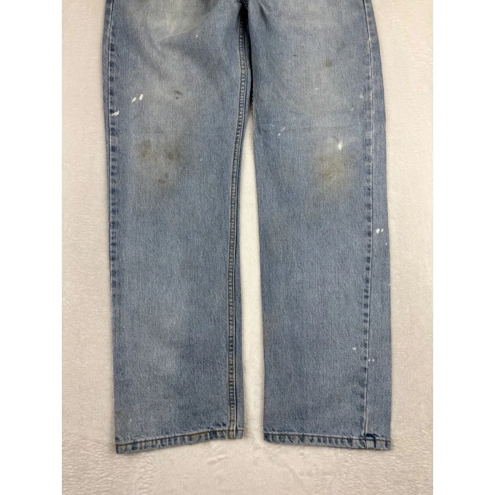Levi's 505 Men's 36x32 Vintage **Tag Verified w/pics** jeans Light Blue Denim